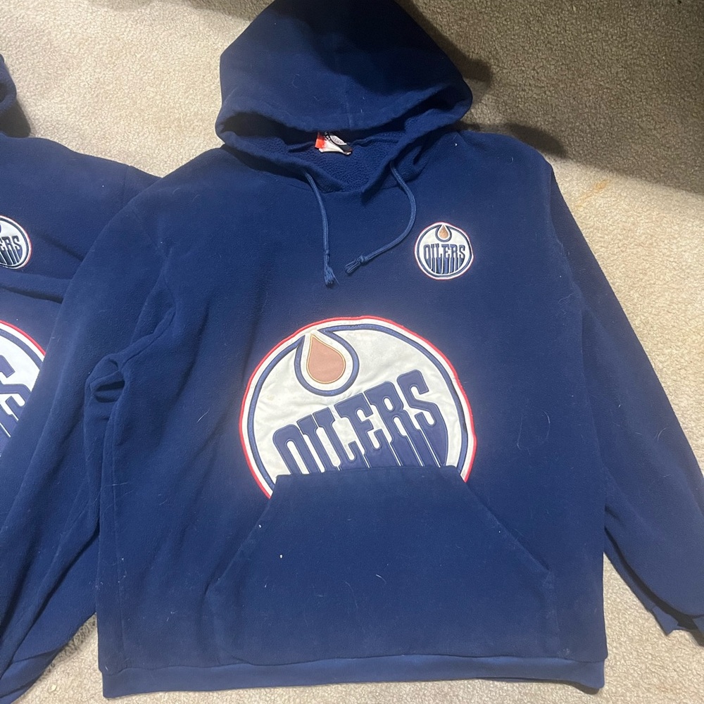 Vintage Oilers Blue Hoodie - Picture 4 of 4